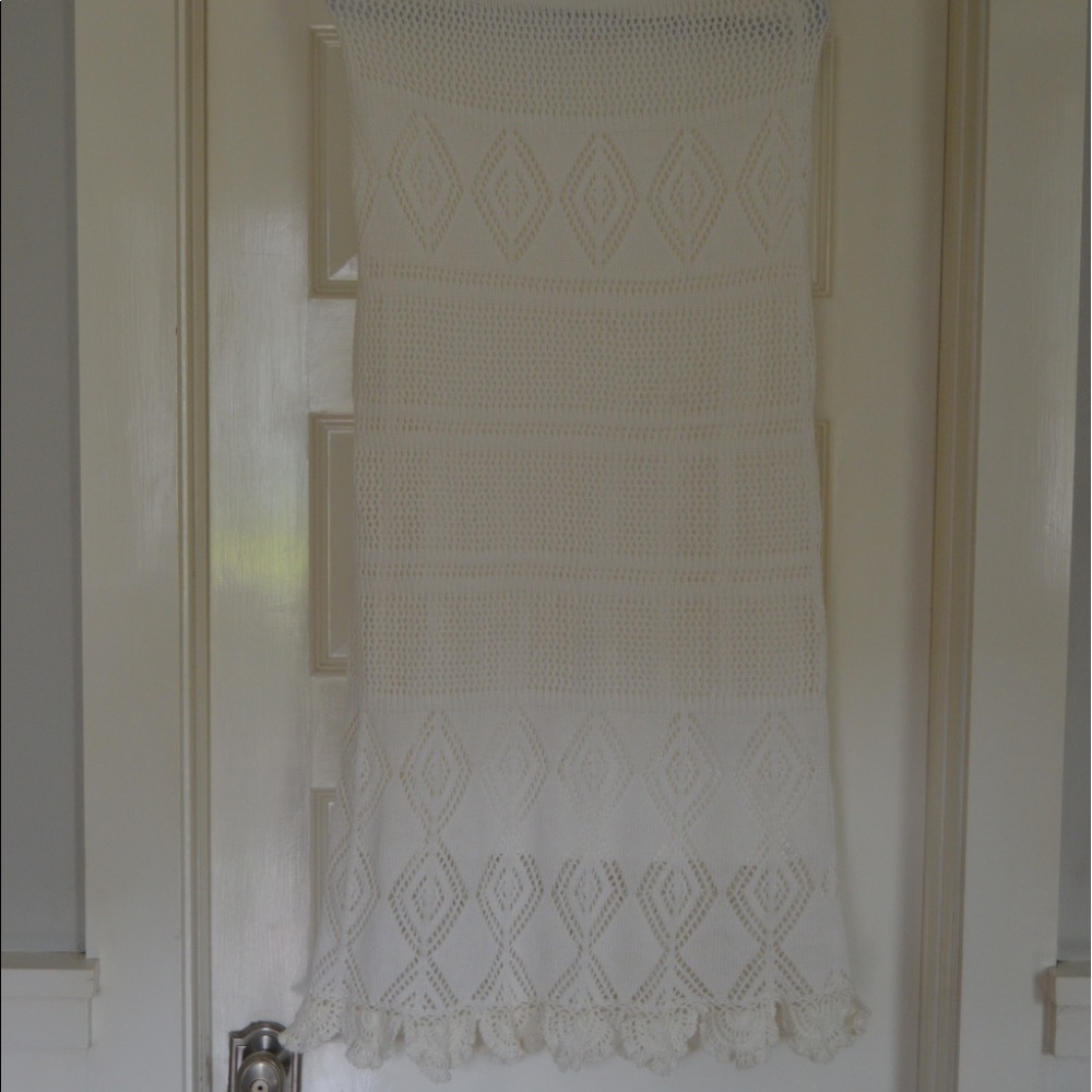 Linda Domani cotton crochet maxi skirt